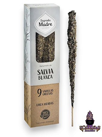 Incenso Ervas e Flores Sagrada Madre - Salvia Branca/Frankincense/Copal
