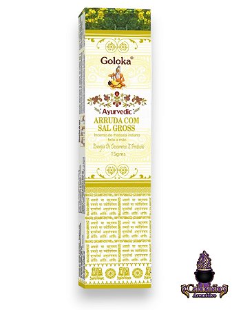 Incenso Goloka Massala Ayurvedic Arruda Com Sal Grosso