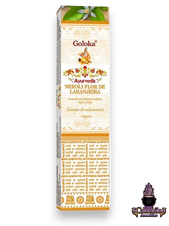 Incenso Goloka Massala Ayurvedic Flor De Laranjeira