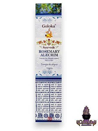 Incenso Goloka Massala Ayurvedic Rosemary Alecrim
