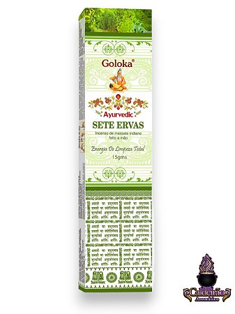 Incenso Goloka Massala Ayurvedic Sete Ervas