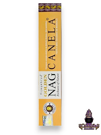 Incenso Massala Golden Nag Viajyshree Canela