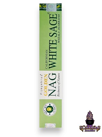 Incenso Massala Golden Nag Viajyshree White Sage