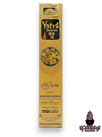 Incenso Massala Yatra Naturals Copal Blanc Com 12 Varetas
