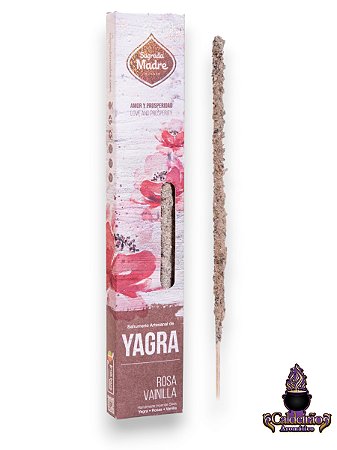 Incenso Natural Sagrada Madre Yagra, Baunilha e Rosas