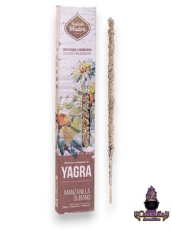Incenso Natural Sagrada Madre Yagra, Camomila e Olibano