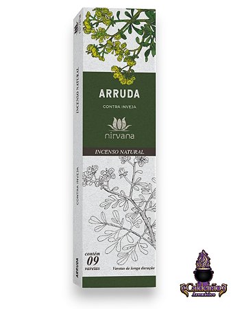 Incenso Nirvana Natural Arruda 09 Varetas