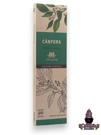 Incenso Nirvana Natural Canfora 09 Varetas