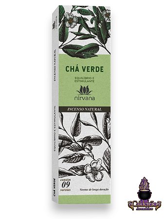 Incenso Nirvana Natural Cha Verde 09 Varetas