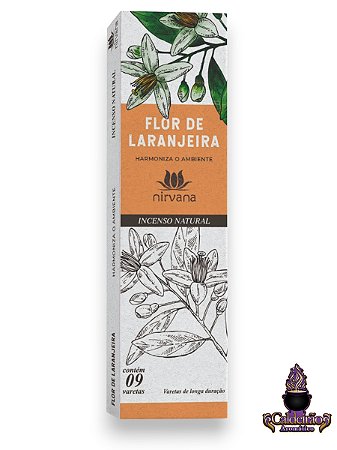 Incenso Nirvana Natural Flor De Laranjeira 09 Varetas