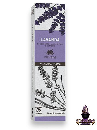 Incenso Nirvana Natural Lavanda 09 Varetas