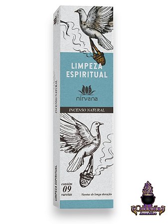 Incenso Nirvana Natural Limpeza Espiritual 09 Varetas