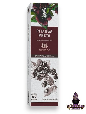 Incenso Nirvana Natural Pitanga Preta 09 Varetas
