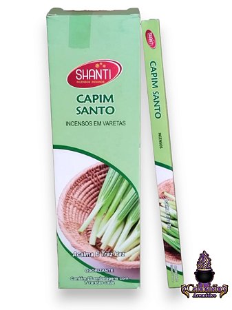 Incenso Shanti Capim Santo Com 7Un