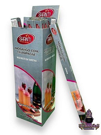 Incenso Shanti Morango Com Champagne Com 7Un