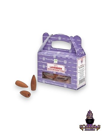 Incenso Satya Back Flow Cone Reverso Lavander Caixa Com 24Un