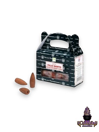 Incenso Satya Back Flow Cone Reverso Palo Santo Caixa Com 24Un