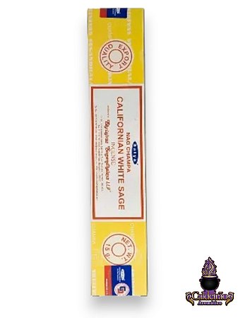 Incenso Satya Massala Californian White Sage Caixa Com 12Un