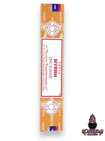 Incenso Satya Massala Myrrh Caixa Com 12Un