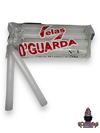 Vela Palito N,3 20G 8Un/Pct - Branco