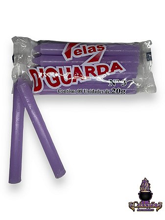 Vela Palito N,3 20G 8Un/Pct - Lilas
