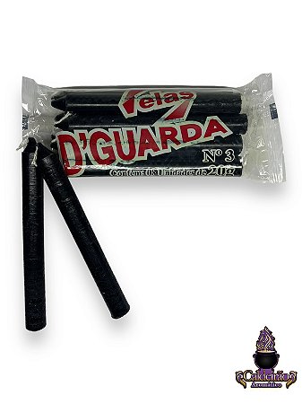 Vela Palito N,3 20G 8Un/Pct - Preto