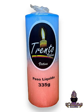 Vela Votiva 57Mm 335G Bicolor - Az/Rs