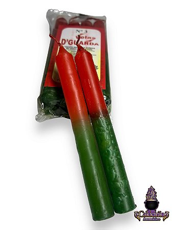 Vela Palito N,3 20G Bicolor 8Un/Pct - Vm/Vd