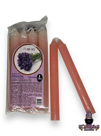 Vela Perfumada Palito N,3 20G 8Un/Pct - Alfazema