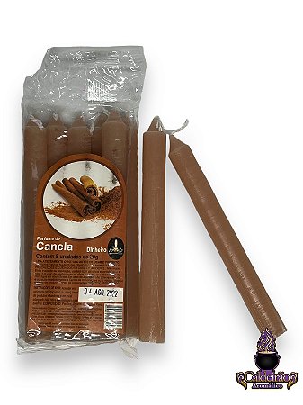 Vela Perfumada Palito N,3 20G 8Un/Pct - Canela