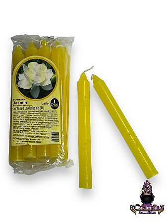 Vela Perfumada Palito N,3 20G 8Un/Pct - Jasmim