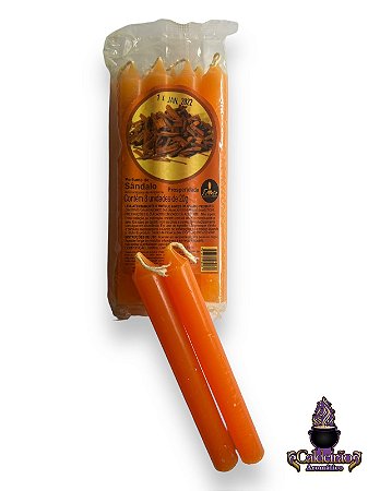 Vela Perfumada Palito N,3 20G 8Un/Pct - Sandalo
