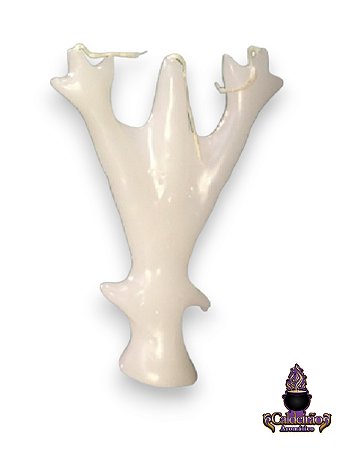 Vela Magia Sete Galhos Branca