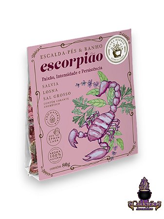 Escalda Pes & Banho Cura Herbal Escorpiao