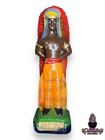 Caboclo Ubirajara Peito De Aco 20Cm