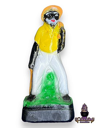 Preto Velho Pai Joao De Angola Gesso 10Cm