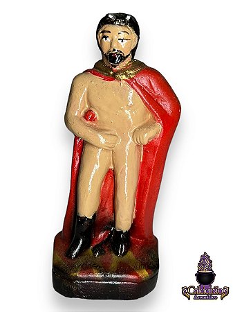 Exu Sete Encruzilhadas Gesso 10Cm