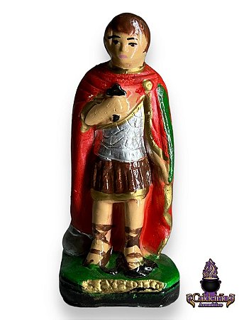 Santo Expedito Gesso 10Cm
