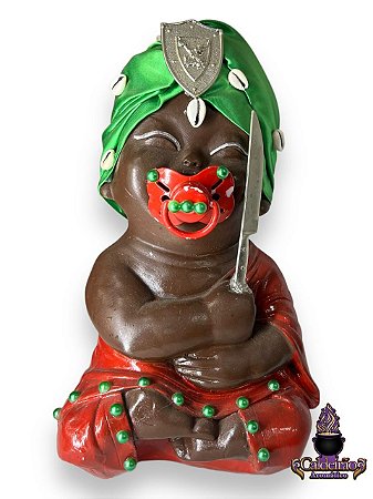 Orixa Bebe Ogum 25cm gesso