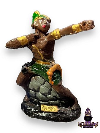 Orixa Oxossi Gesso 10Cm