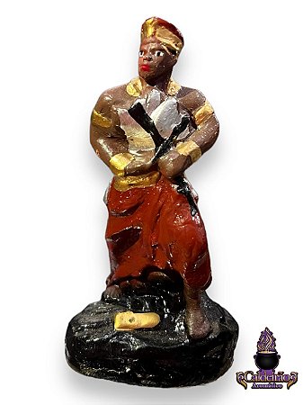 Orixa Xango Gesso 10Cm