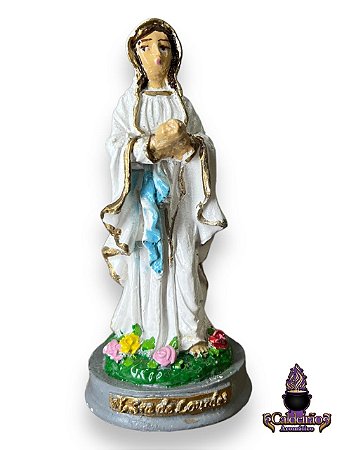 Nossa Senhora De Lourdes Gesso 10Cm
