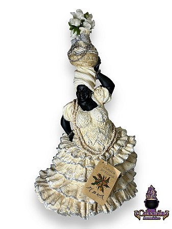 Imagem Resina Grande 35Cm Baiana Lavagem Senhor Do Bonfim Candomble