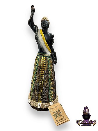 Imagem Resina Grande 35Cm Oxumare Candomble