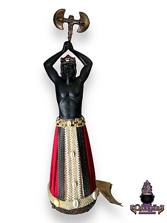 Imagem Resina Grande 35Cm Xango Candomble