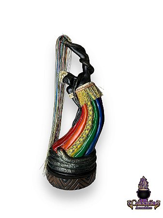 Imagem Resina Media 26Cm Oxumare Candomble