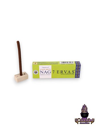 Defumador Tibetano Golden Nag Viajyshree 7 Herbs 10 Varetas
