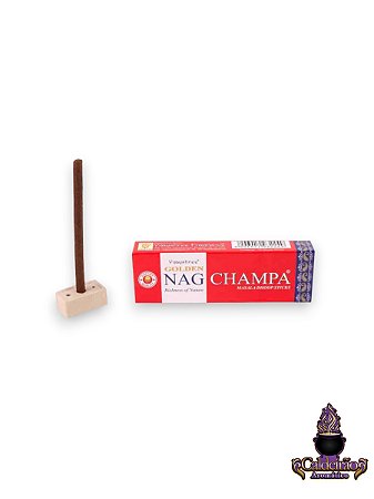 Defumador Tibetano Golden Nag Viajyshree Champa 10 Varetas