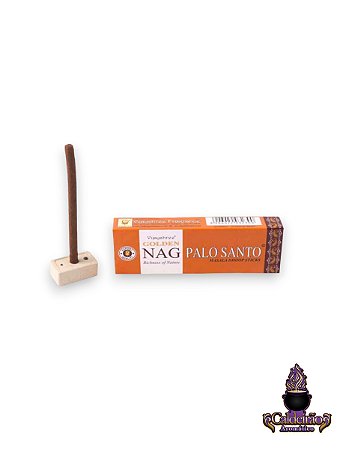 Defumador Tibetano Golden Nag Viajyshree Palo Santo 10 Varetas