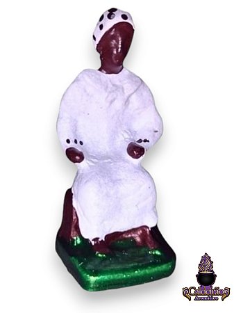 Imagem De Chumbo Colorida Preta Velha 5Cm